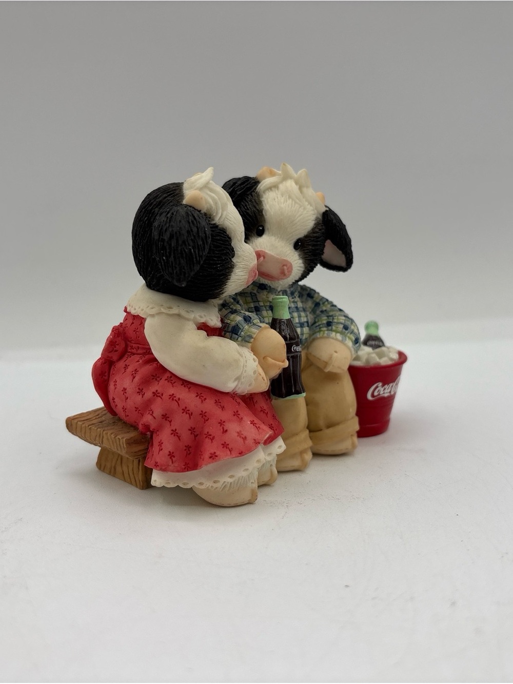 Mary’s Moo Moo Vintage Moo By My Side Is Soda Lightful 827088 Double Figurine - Picture 8 of 12